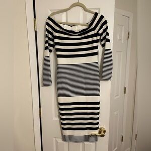 Eliza J Off Shoulder midi dress